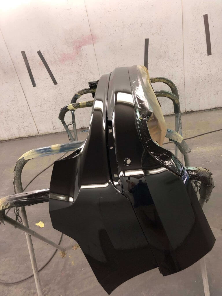 Black Painted Car Bumper